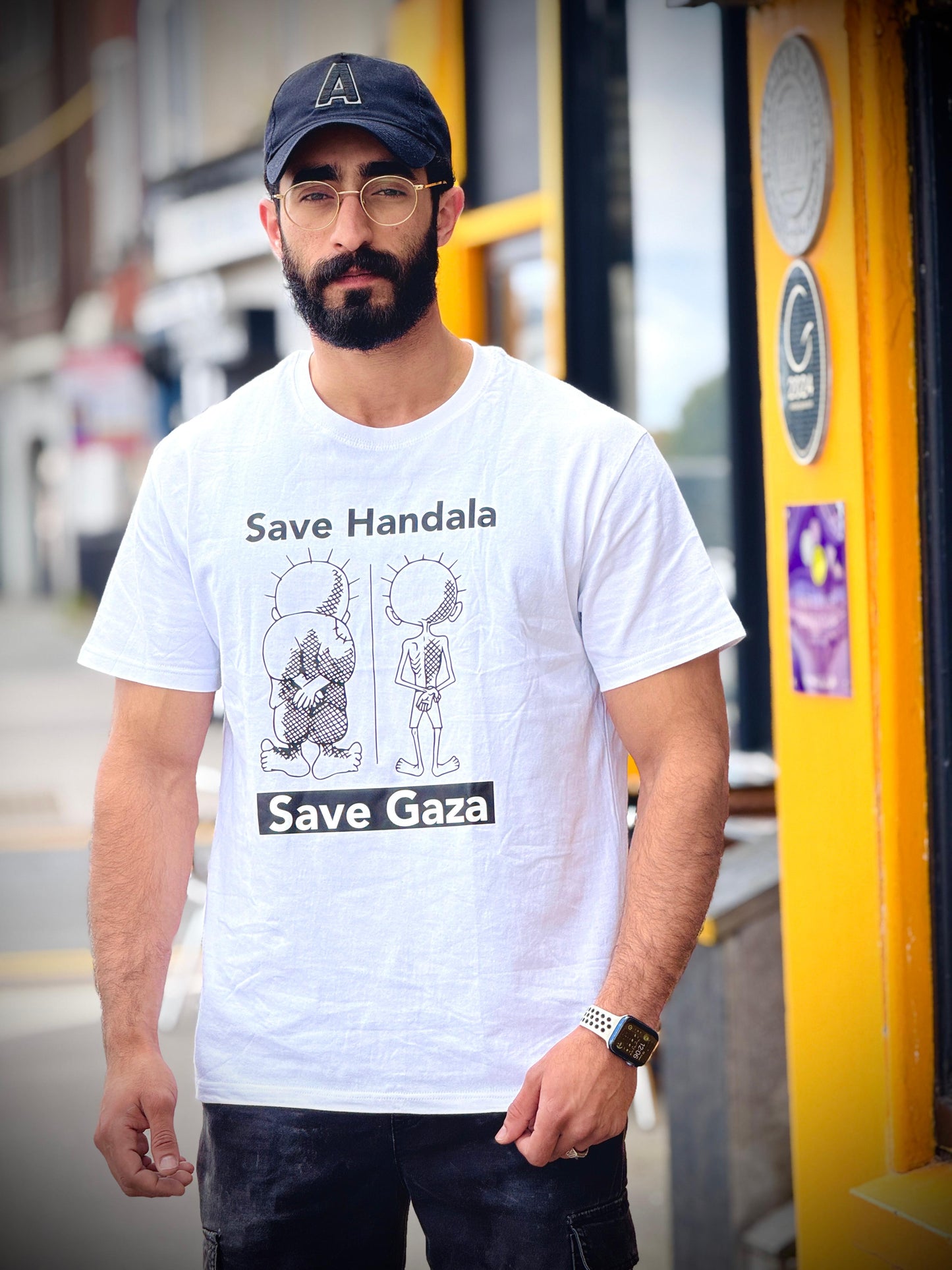 Save Handala T-Shirt – Support Gaza Relief | 100% Profits Donated to Feed Families in Gaza