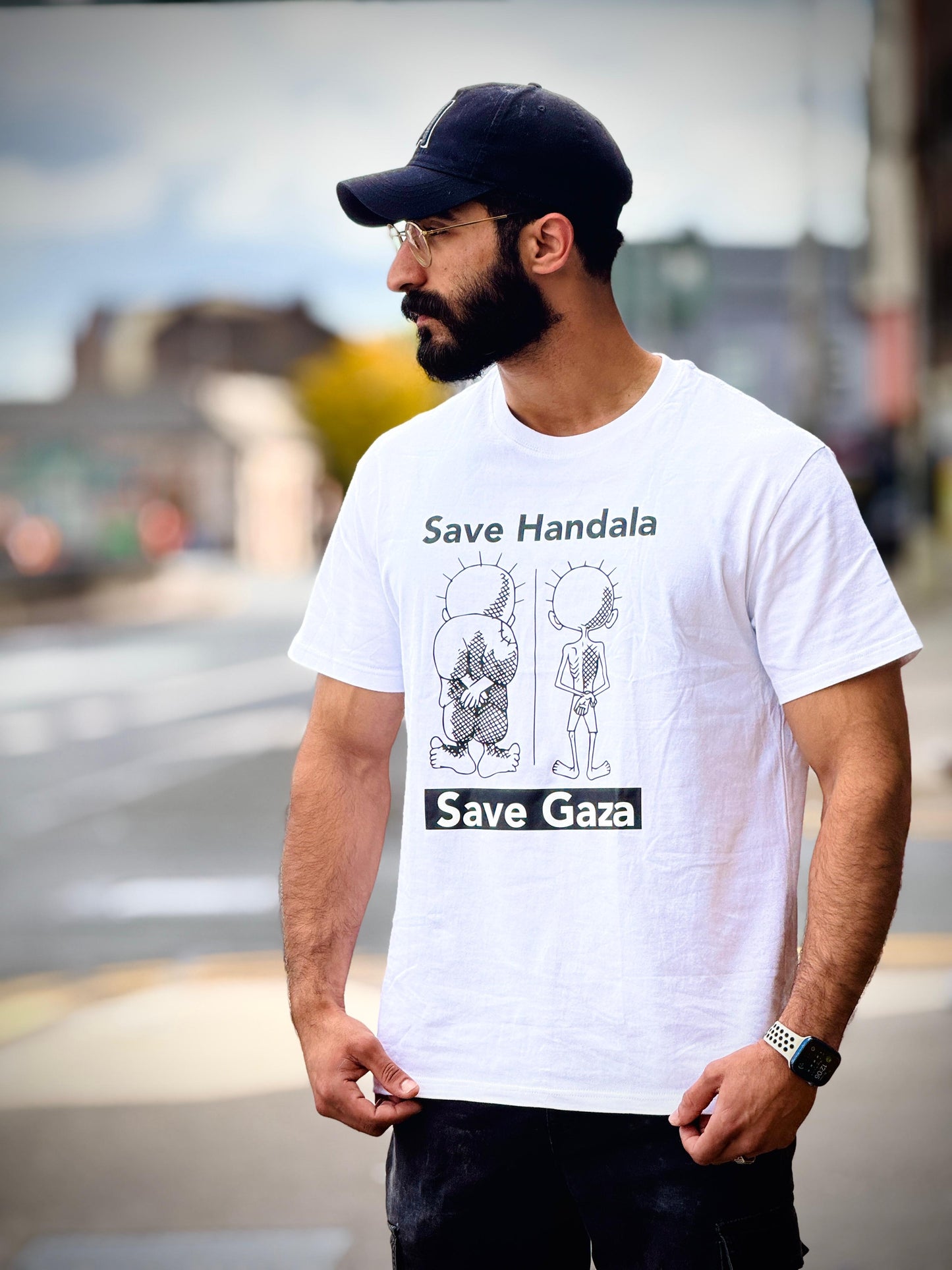 Save Handala T-Shirt – Support Gaza Relief | 100% Profits Donated to Feed Families in Gaza