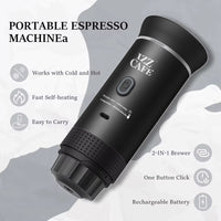 Izz Café Izzpresso Maker | Portable 20 - Bar Espresso Machine – Waterproof, Fast Heating, & Works with Cold/Hot Water – Perfect for Travel, Camping, & Daily Use - Izz Cafe