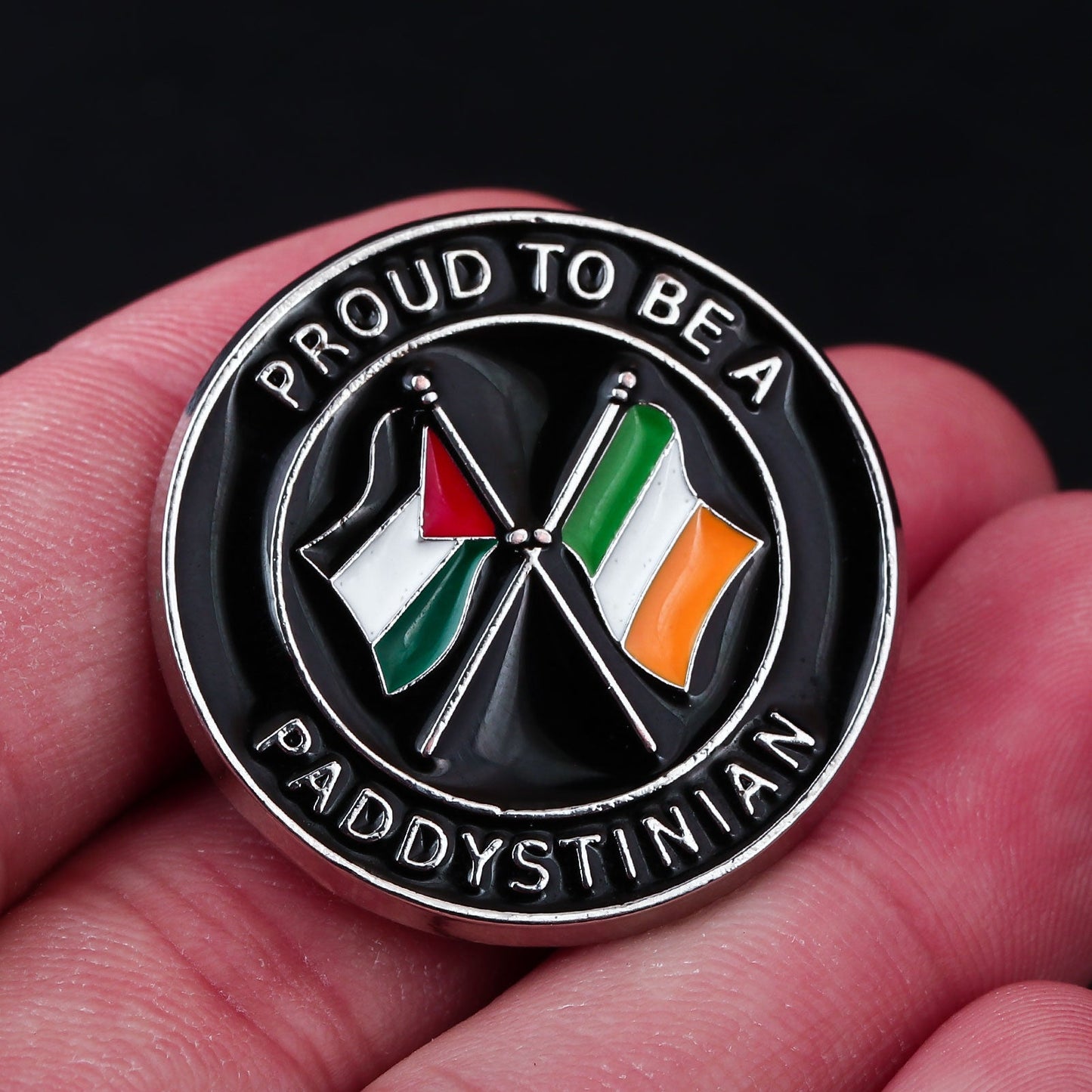 Paddystinian pin badge - Izz Cafe
