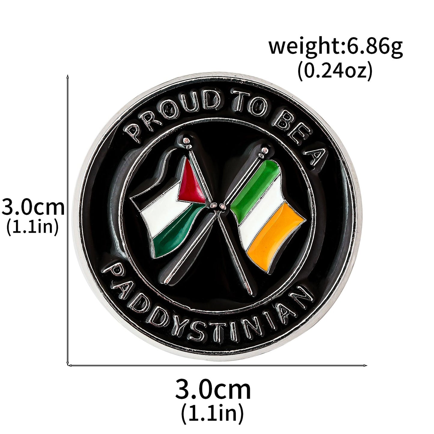 Paddystinian pin badge - Izz Cafe