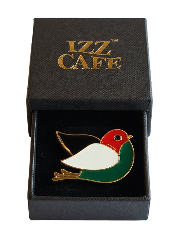 Palestine Flag Bird Enamel Pin - Izz Cafe