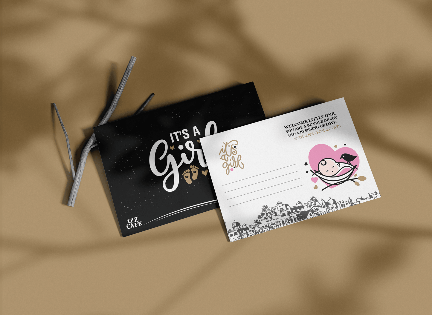 Personalized Luxury Greeting Cards for All Occasions – Custom Name & Message (Includes C5 Envelope)Personalized Luxury Greeting Cards for All Occasions – Custom Name & Message (Includes C5 Envelope) - Izz Cafe