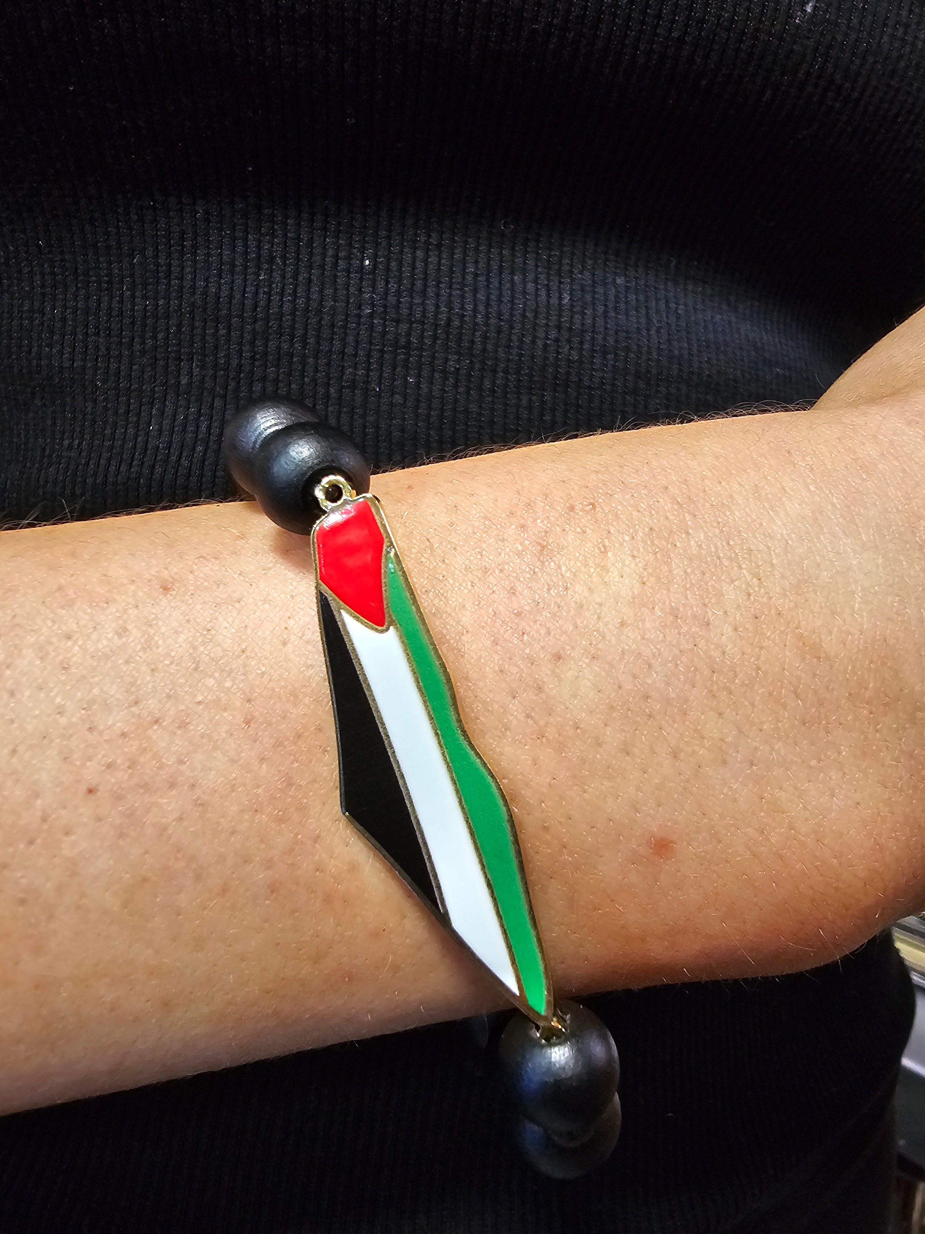 Palestine map wristlet