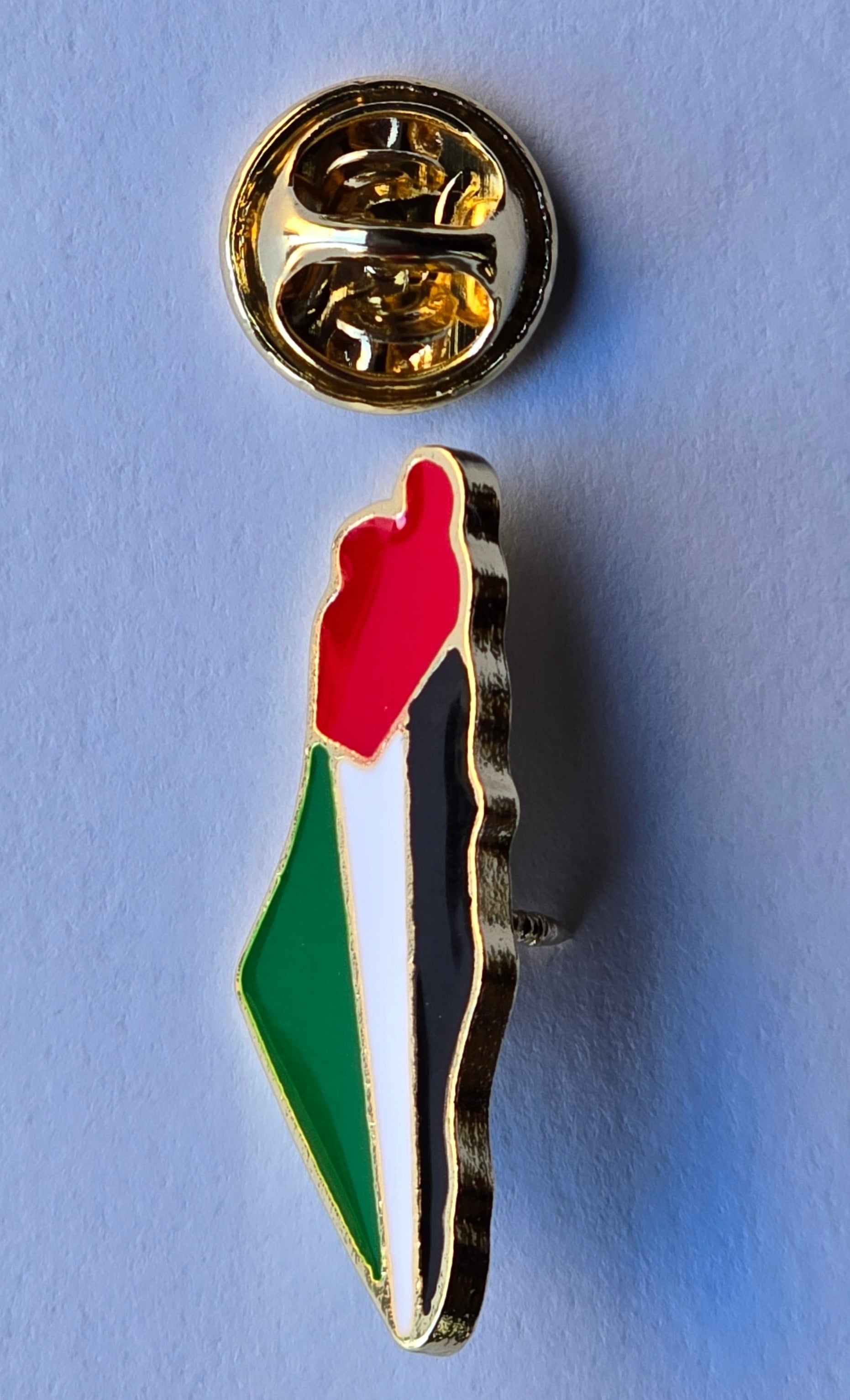 Palestinian Map Flag Pin Badge