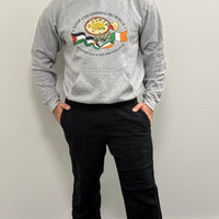 "Stop Colonising Hummus" Hoodie | Heritage Not For Takeaway | Green & Gray