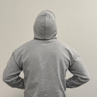 "Stop Colonising Hummus" Hoodie | Heritage Not For Takeaway | Green & Gray