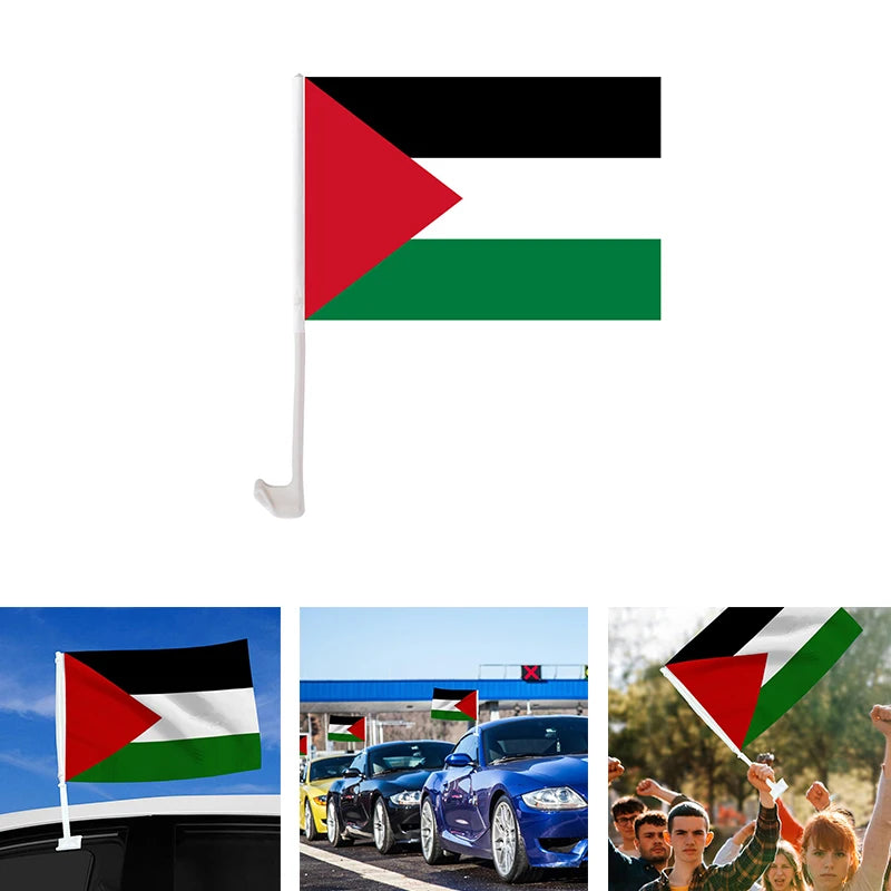 Car Palestinian Flag 12x18 inches 30x45 cm