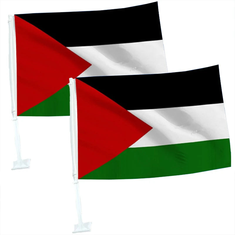 Car Palestinian Flag 12x18 inches 30x45 cm