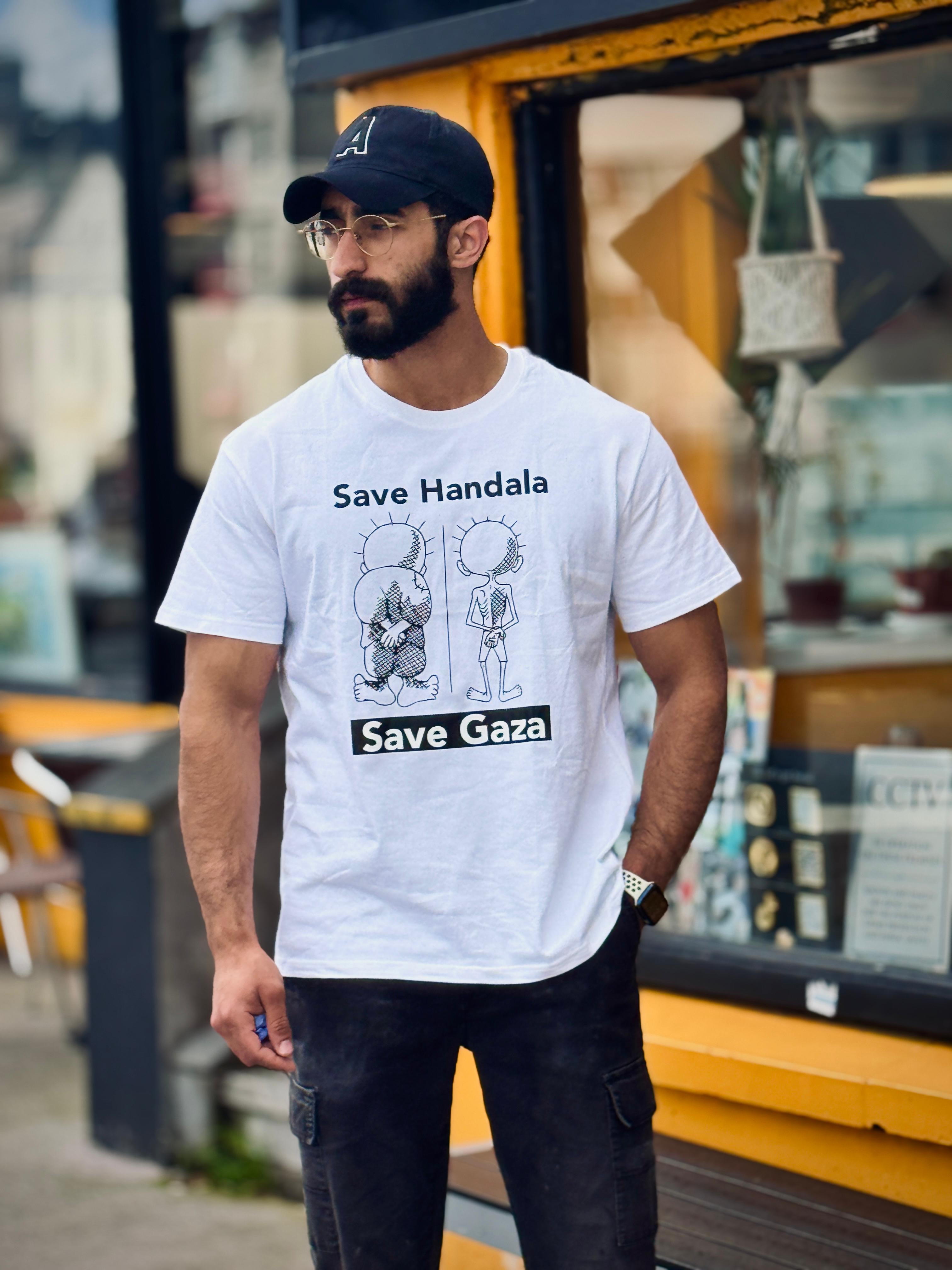 Save Handala T-Shirt – Support Gaza Relief | 100% Profits Donated to Feed Families in Gaza