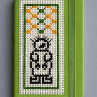 A6 Notebook – Palestinian Cross-Stitch Design - Izz Cafe