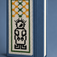 A6 Notebook – Palestinian Cross-Stitch Design - Izz Cafe