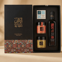 Al'ard Palestinian Heritage Hamper: Olive Oil, Spices & Nabulsi Soap - Izz Cafe