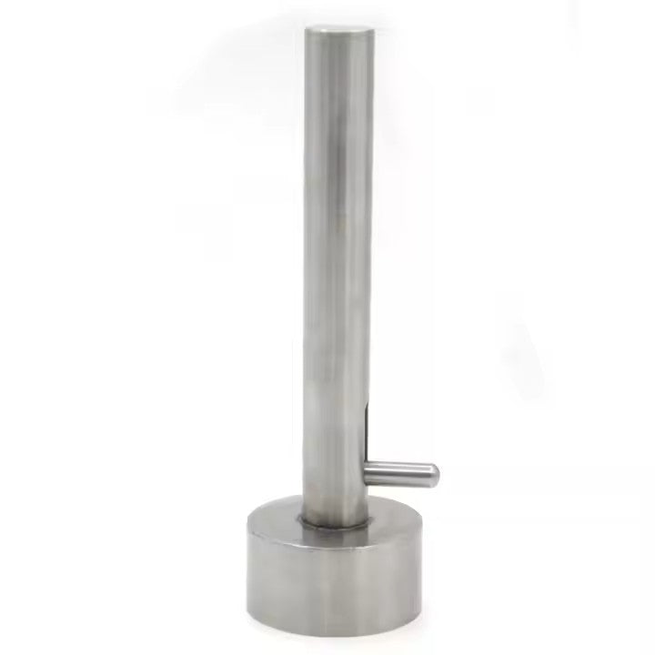 Using falafel press to shape falafel balls