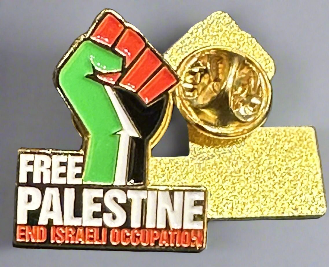 Free Palestine Pin Fist Badge - Izz Cafe