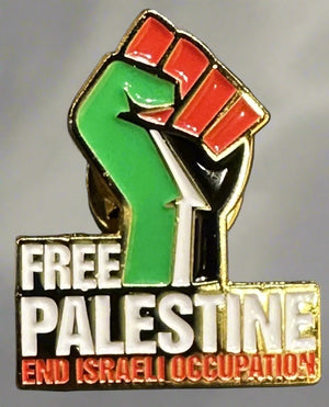 Free Palestine Pin Fist Badge - Izz Cafe