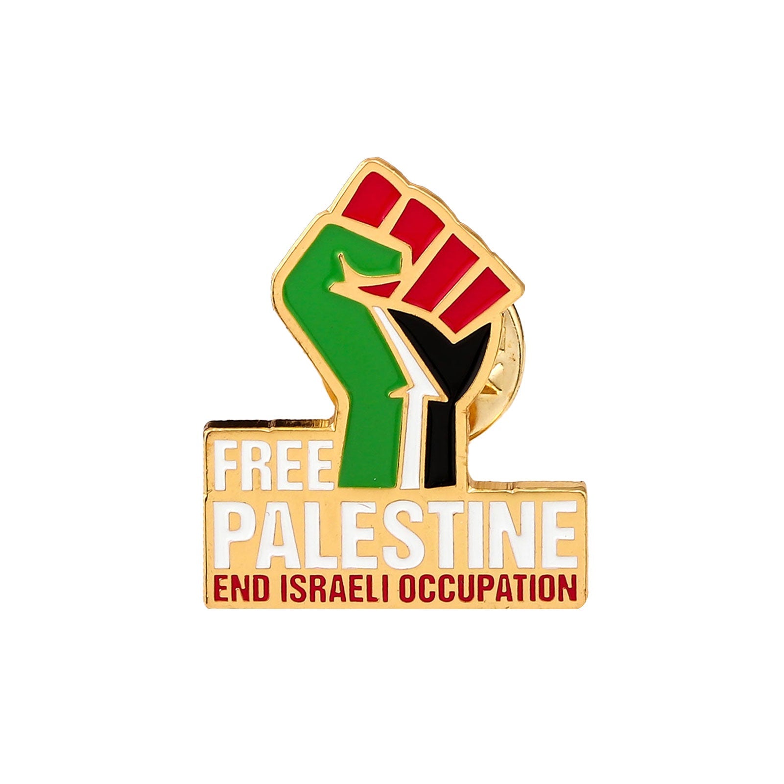 Free Palestine Pin Fist Badge - Izz Cafe