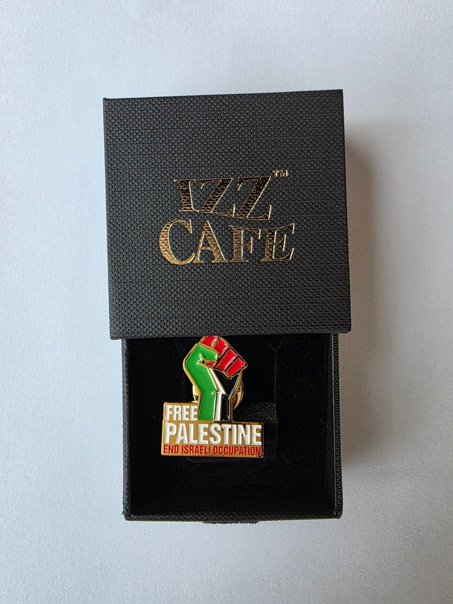 Free Palestine Pin Fist Badge - Izz Cafe
