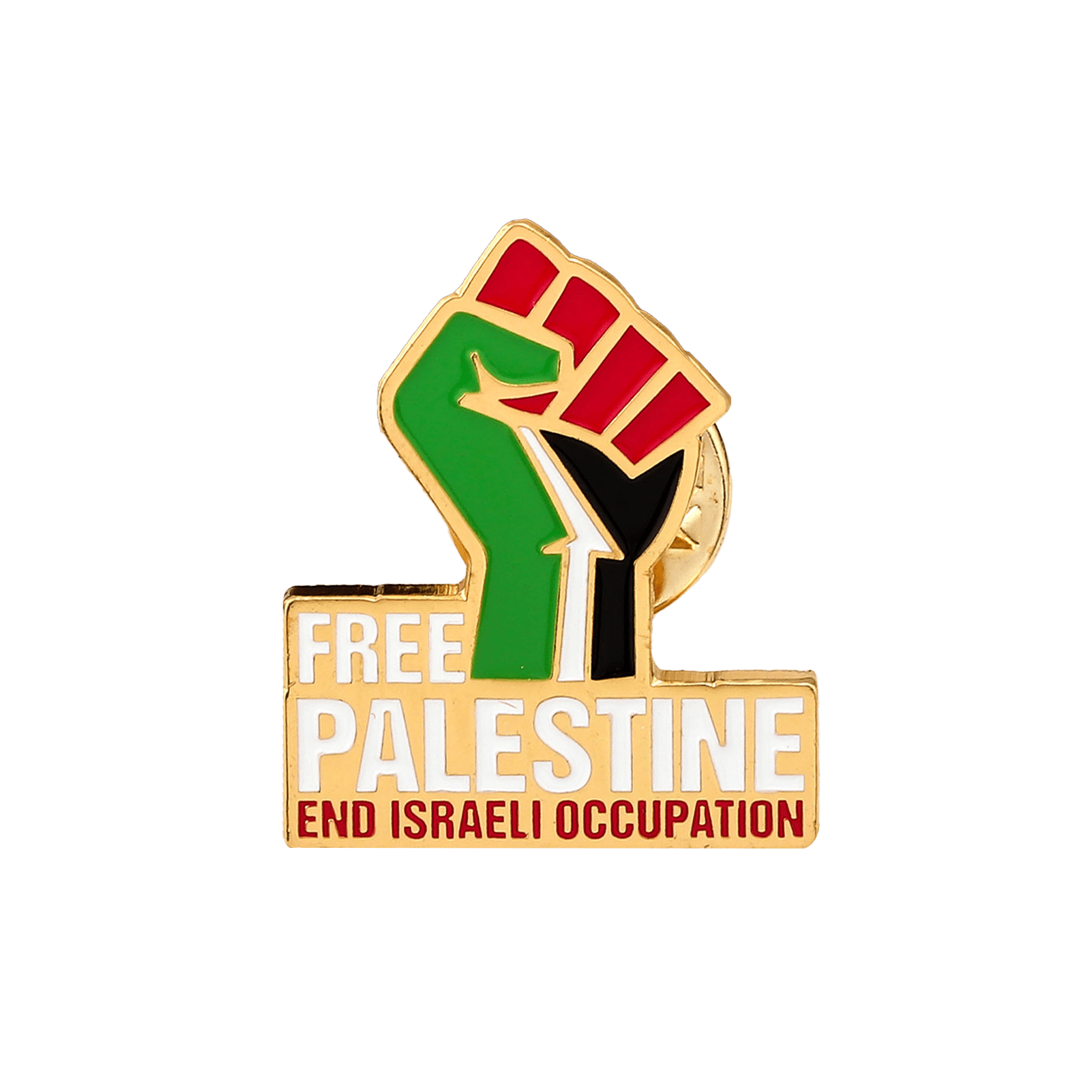 Free Palestine Pin Fist Badge - Izz Cafe