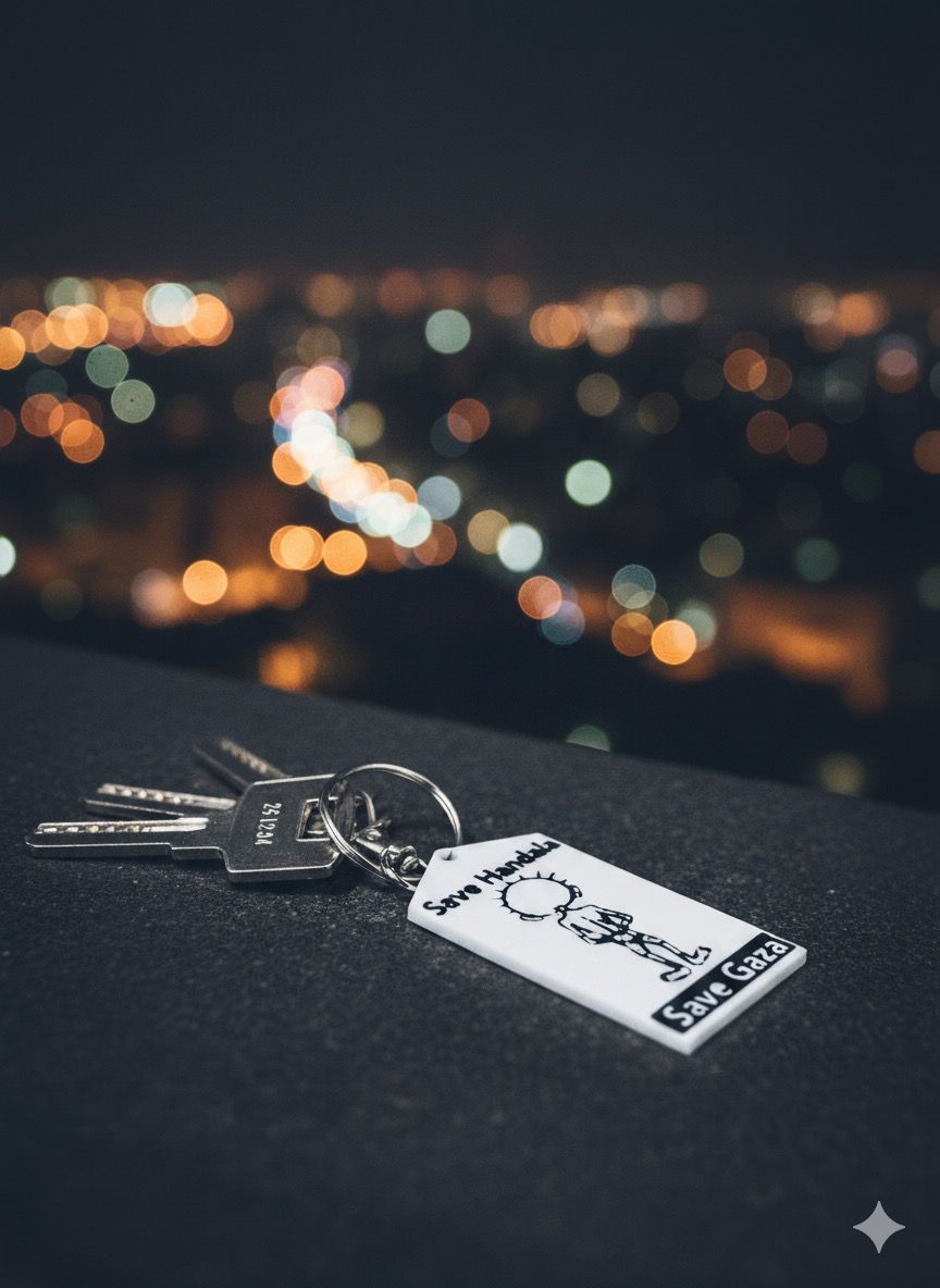 Handala Keychain - Show Solidarity, Support Gaza - Izz Cafe