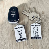 Handala Keychain - Show Solidarity, Support Gaza - Izz Cafe