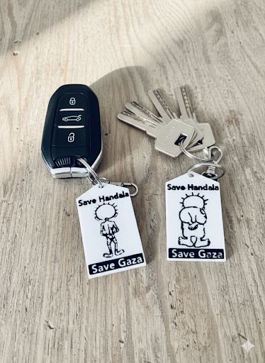 Handala Keychain - Show Solidarity, Support Gaza - Izz Cafe