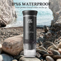 Izz Café Izzpresso Maker | Portable 20 - Bar Espresso Machine – Waterproof, Fast Heating, & Works with Cold/Hot Water – Perfect for Travel, Camping, & Daily Use - Izz Cafe