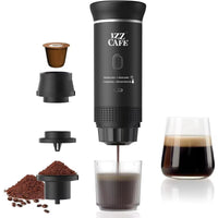 Izz Café Izzpresso Maker | Portable 20 - Bar Espresso Machine – Waterproof, Fast Heating, & Works with Cold/Hot Water – Perfect for Travel, Camping, & Daily Use - Izz Cafe