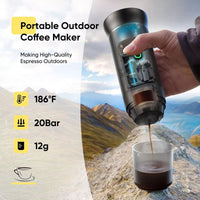Izz Café Izzpresso Maker | Portable 20 - Bar Espresso Machine – Waterproof, Fast Heating, & Works with Cold/Hot Water – Perfect for Travel, Camping, & Daily Use - Izz Cafe
