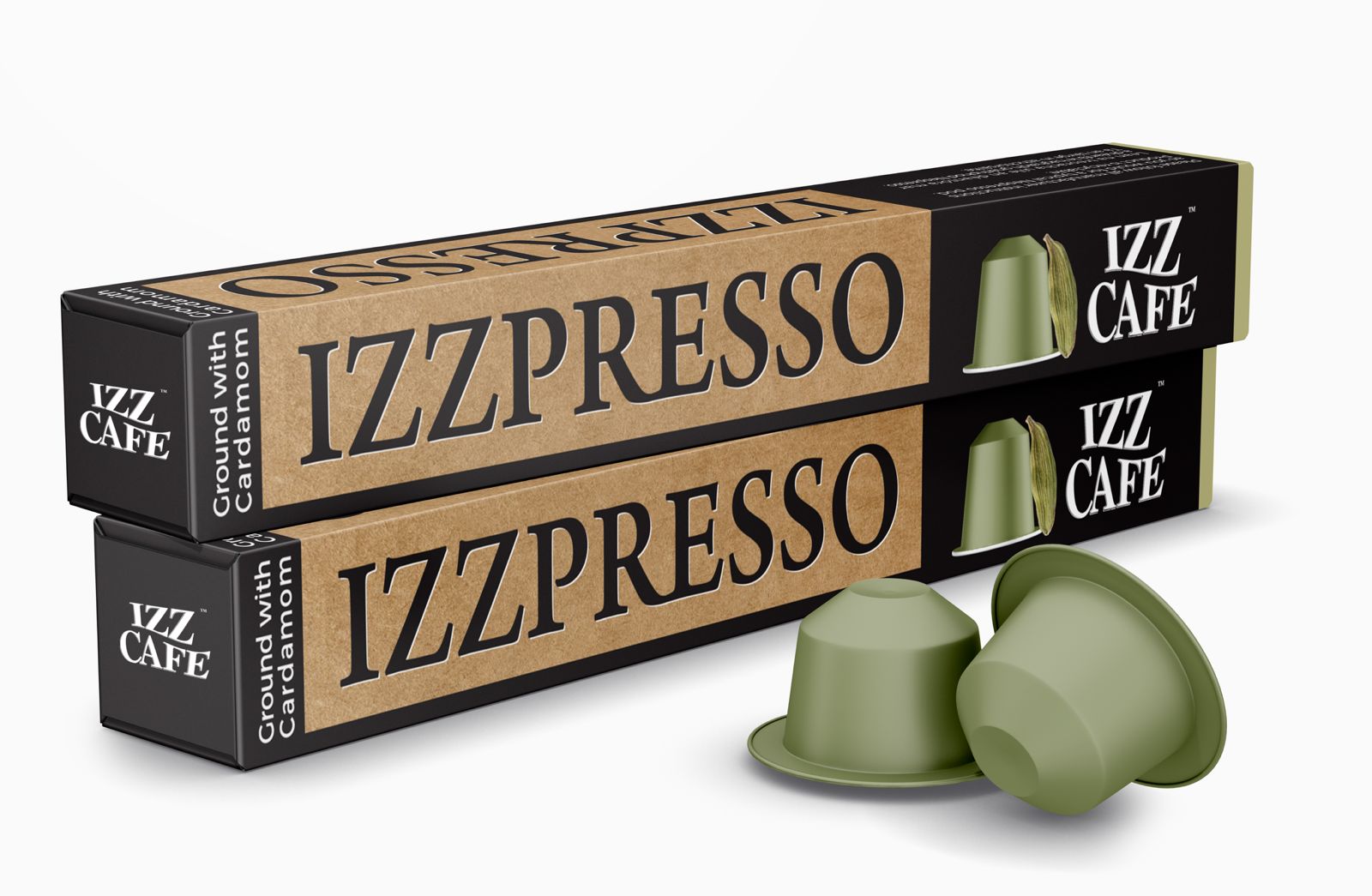 Izzpresso - Premium Arabica Espresso Pods (Classic & Cardamom Varieties) Compatible with Nespresso Machines - Izz Cafe