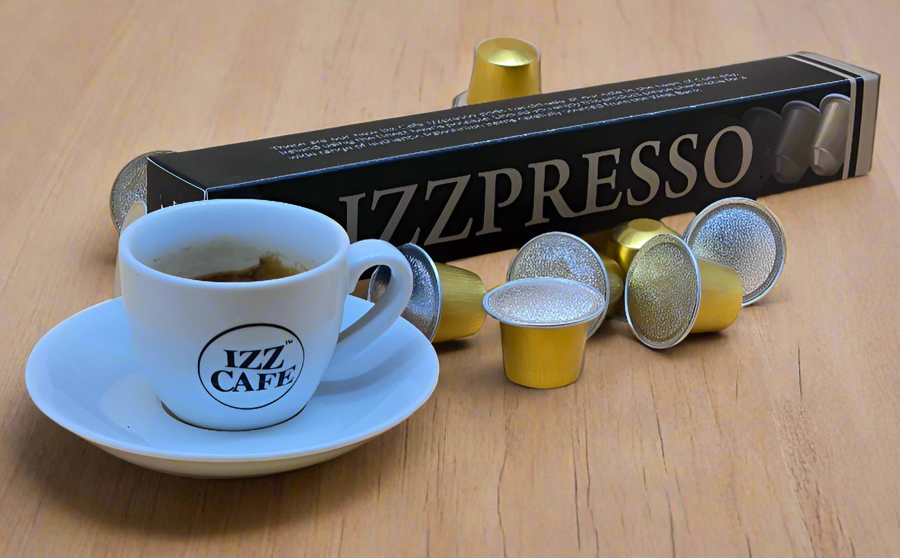 Izzpresso - Premium Arabica Espresso Pods Compatible with Nespresso Machines - Izz Cafe