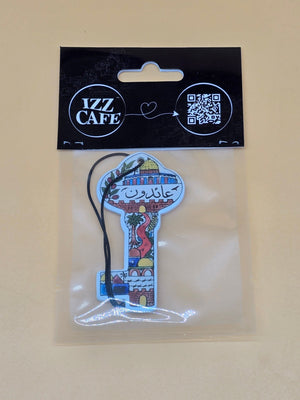 Jasmine Scented Car Air Freshener - Palestinian Inspired Designs | Izz Cafe - Izz Cafe