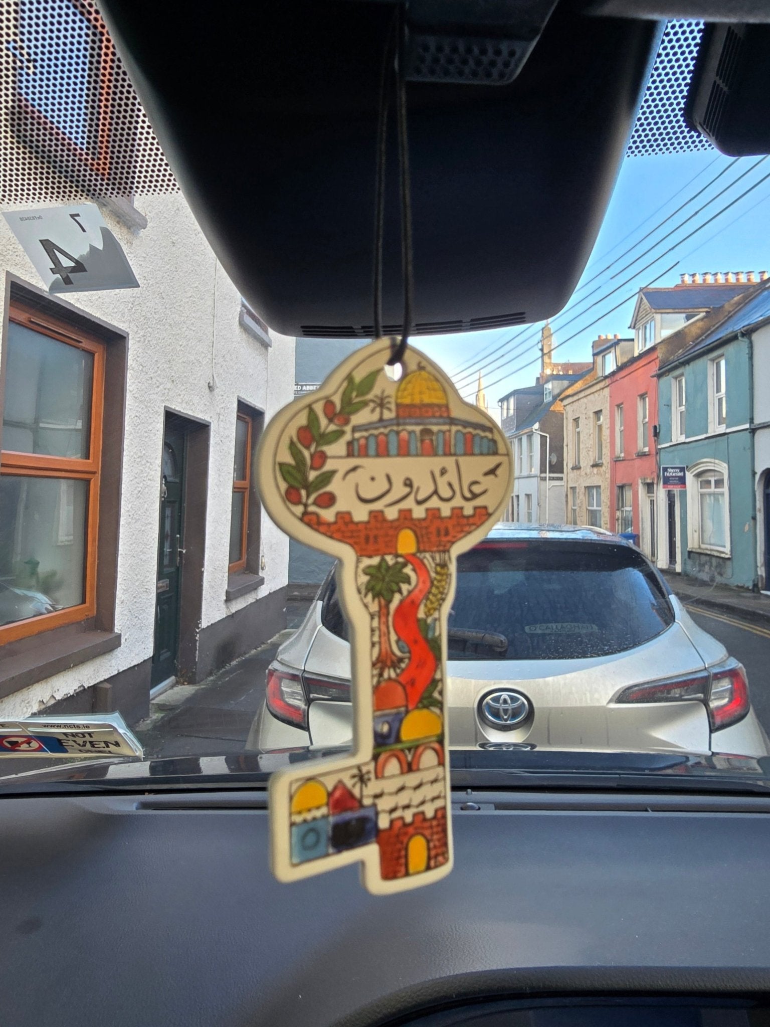 Jasmine Scented Car Air Freshener - Palestinian Inspired Designs | Izz Cafe - Izz Cafe