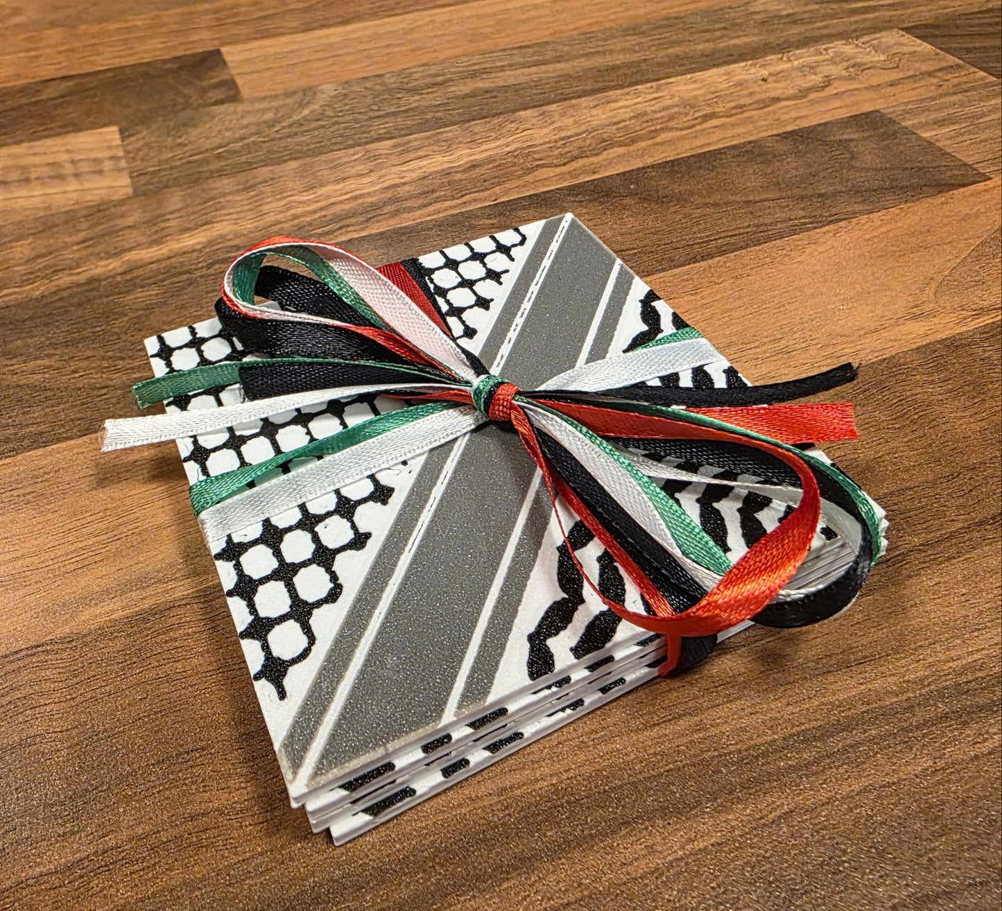 Keffiyeh Cup Coasters – Set of 4 - Izz Cafe