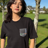 Keffiyeh & The Irish Tricolour Embroidered T‑Shirt – Premium Heavyweight Organic Cotton, Boxy Oversized Fit (Unisex) - Izz Cafe