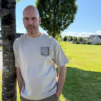 Keffiyeh & The Irish Tricolour Embroidered T‑Shirt – Premium Heavyweight Organic Cotton, Boxy Oversized Fit (Unisex) - Izz Cafe