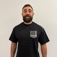 Keffiyeh & The Irish Tricolour Embroidered T‑Shirt – Premium Heavyweight Organic Cotton, Boxy Oversized Fit (Unisex) - Izz Cafe