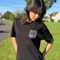 Keffiyeh & The Irish Tricolour Embroidered T‑Shirt – Premium Heavyweight Organic Cotton, Boxy Oversized Fit (Unisex) - Izz Cafe