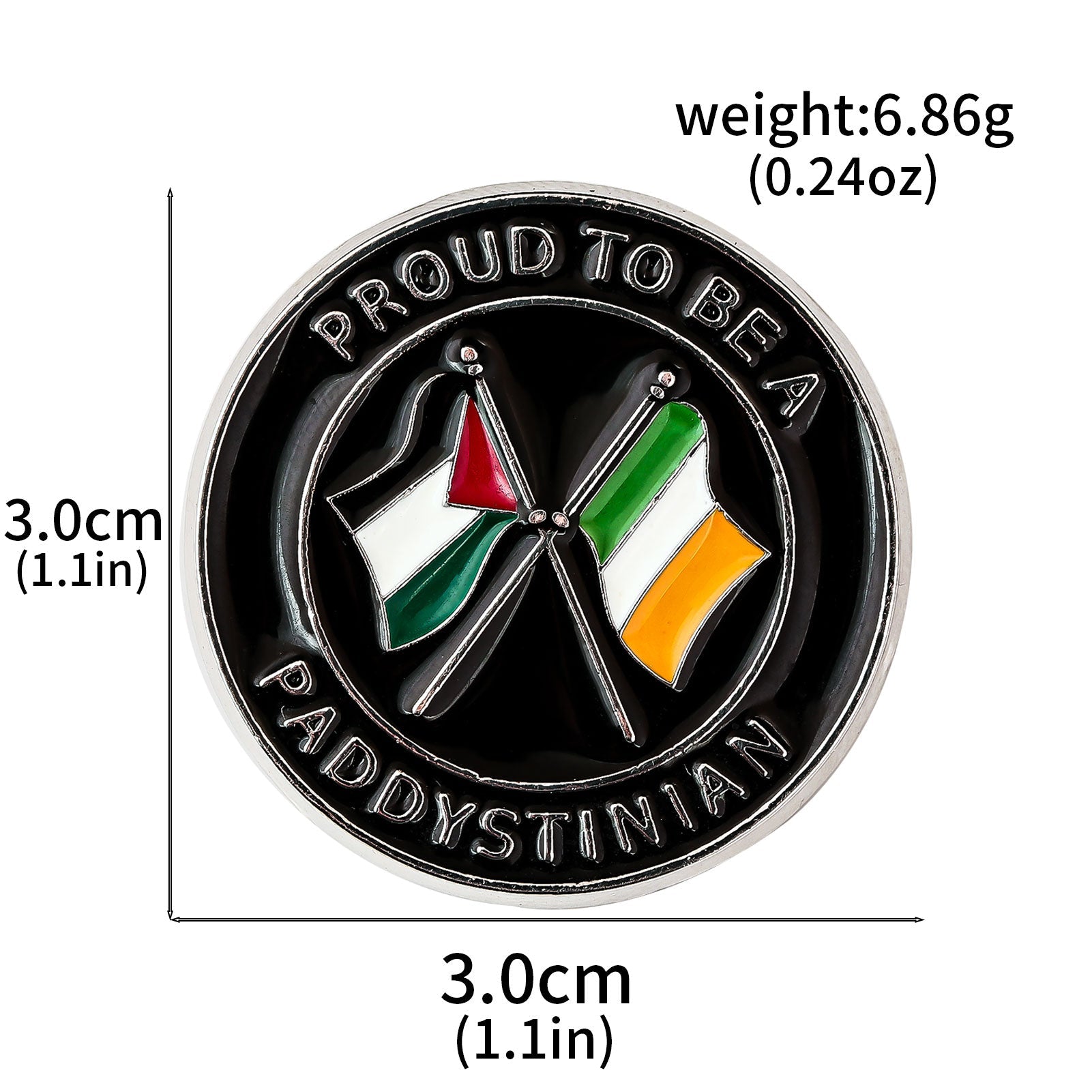 Paddystinian pin badge - Izz Cafe