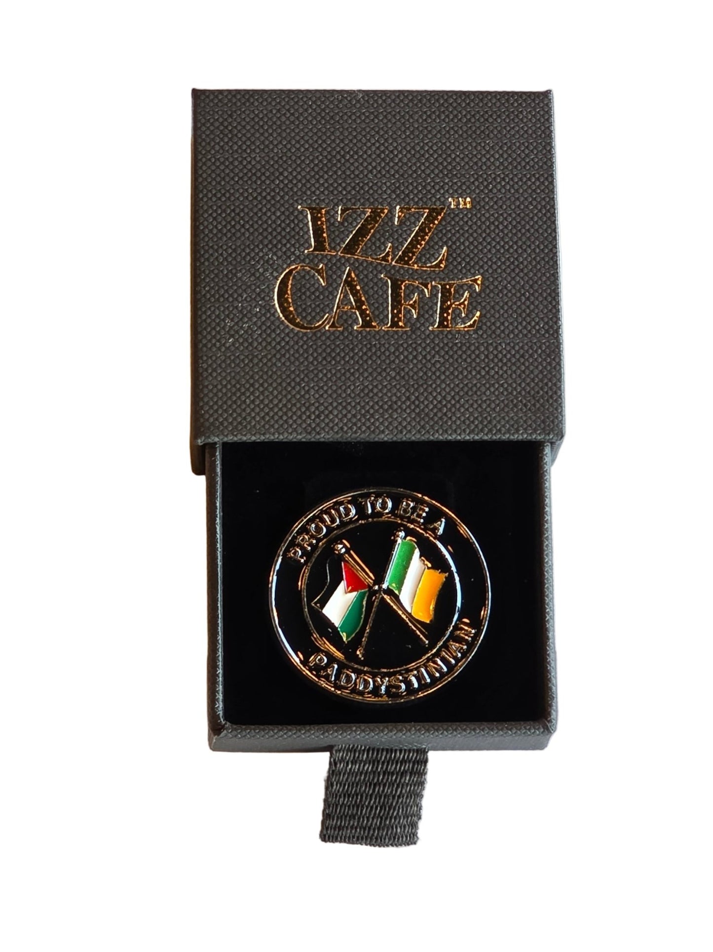 Paddystinian pin badge - Izz Cafe