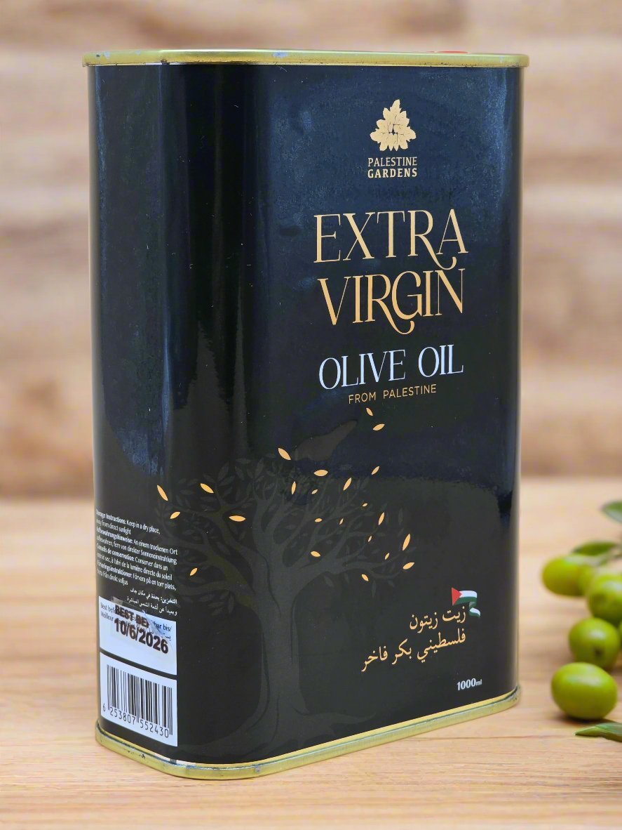 Palestine Gardens Extra Virgin Olive Oil – 1 Litre - Izz Cafe