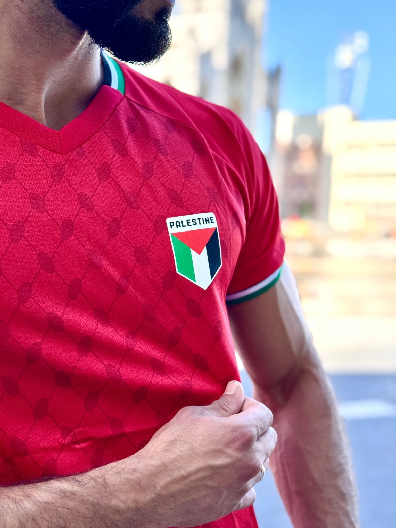 Palestine National Soccer Team Jersey - Breathable & Quick - Dry Polyester - Izz Cafe