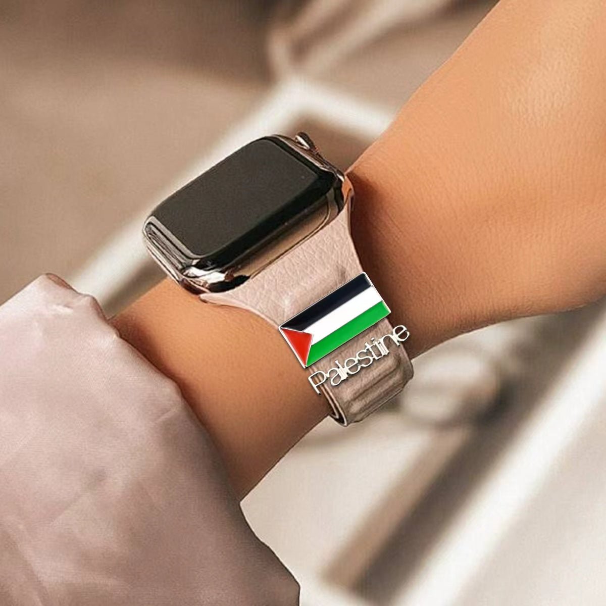 Palestinian Flag Watch Strap Charm - Izz Cafe