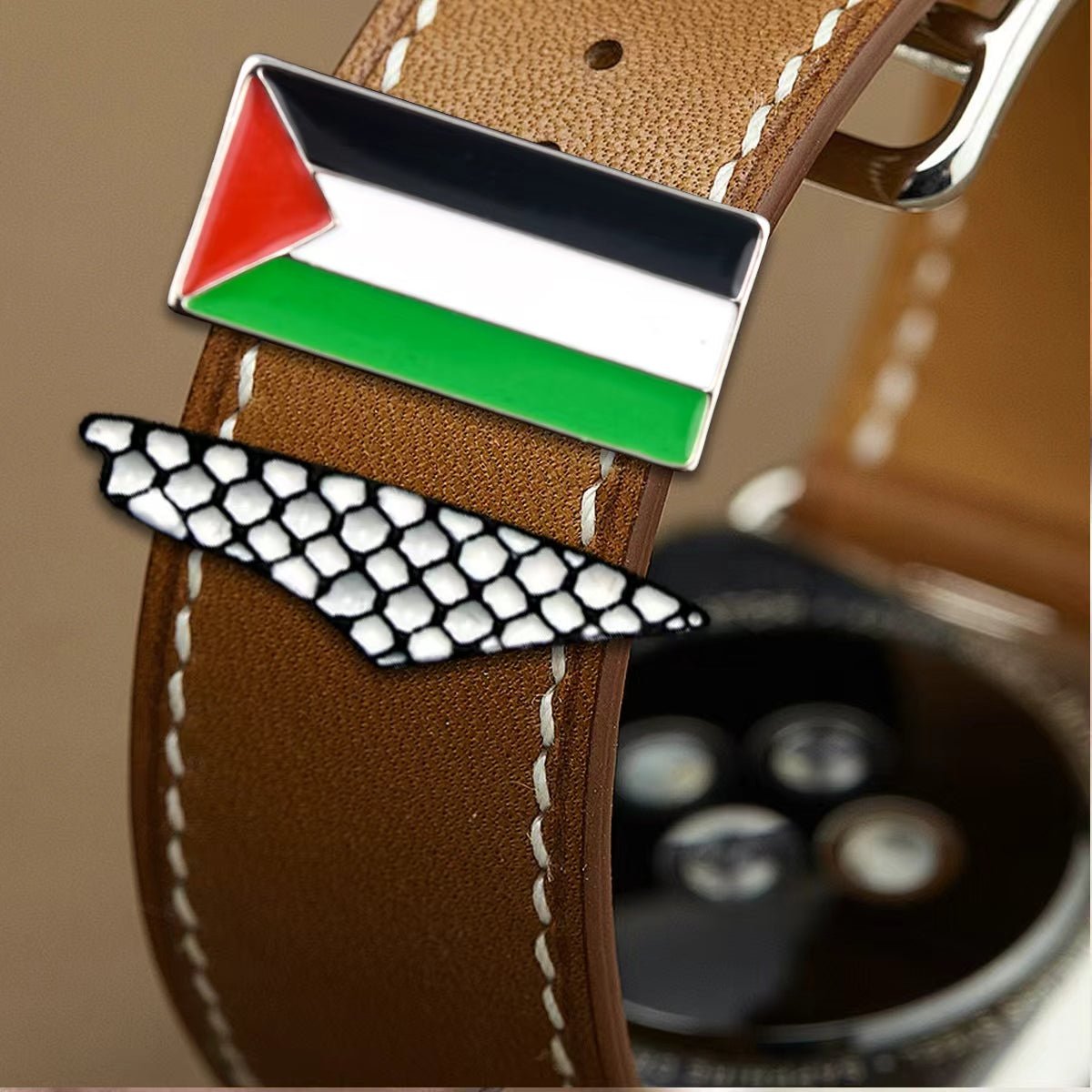 Palestinian Flag Watch Strap Charm - Izz Cafe
