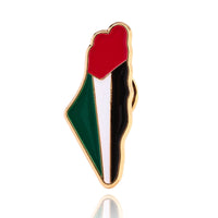 Palestinian Map Flag Pin Badge - Izz Cafe