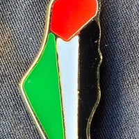 Palestinian Map Flag Pin Badge - Izz Cafe