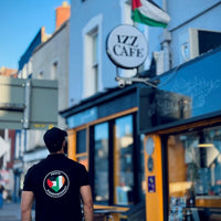 Proud Paddystinian Black Polo T-Shirt - Izz Cafe