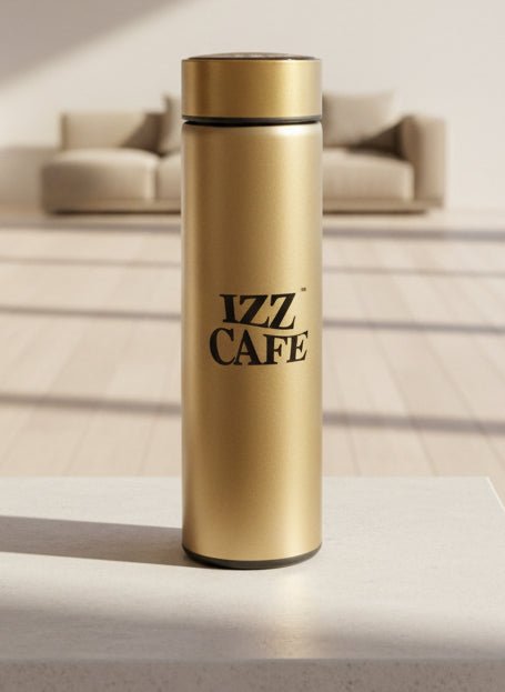 Smart 500ml LED Temp Stainless Steel Water Bottle – Vacuum Insulated, Reusable Thermos for Hot & Cold Drinks - Izz Cafe