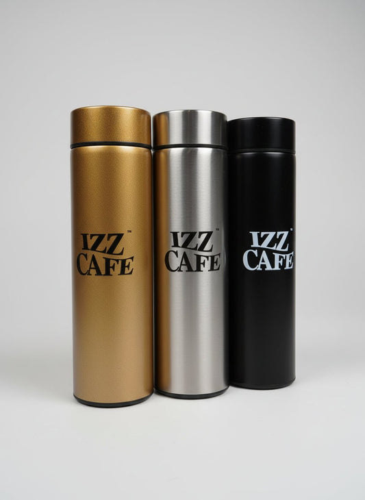 Smart 500ml LED Temp Stainless Steel Water Bottle – Vacuum Insulated, Reusable Thermos for Hot & Cold Drinks - Izz Cafe