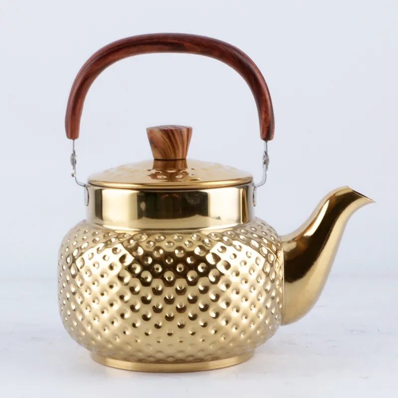 Stainless Steel Tea Kettle – Same Elegant Arabic - Style Kettle Used at Izz Cafe - Izz Cafe